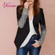 Versear-Blazer Chic à Manches sulfpour Femme Manteau à Paillettes Scintillantes de Rotterdam Veste