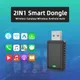 Adaptateur Carplay sans fil Android Auto Dongle intelligent 2 en 1 2.4G et 5.8 mesurz WiFi BT