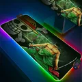 ONE PIECE Anime Zoro Large Mouse Sub média Gaming Laptop RGB Polymer Carpet PC Office LED Desk