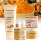 Kit de soin du visage au curcuma avec crème nettoyante sérum anti-âge et hydratant cible les