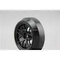 Pneus RC Hard Drift en Nylon jante de roue I7YNK 3mm décalage (matériau noir) convient pour voiture