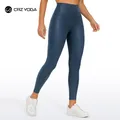 CRZ YOGA-Leggings en similicuir Butterluxe pour femme taille haute pantalon en cuir de rinçage