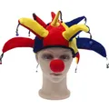 Chapeau de Clown Coloré avec Petite Cloche pour ixd'Halloween Costume de Carnaval Amusant