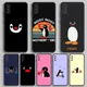 Coque de téléphone souple noire Pingu Cartoon étui pour Samsung S23 23 22 30 21 10 9 Note20