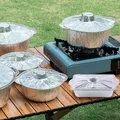 Casseroles Rondes en Aluminium pour Gâteaux Plusieurs Légumes Barbq Feuille d'Escalade