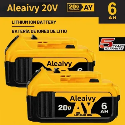 Cleaivy-Batterie de rechange au lithium pour outil électrique DeWalt 18V 20 Volt Max 3.0 8.0AH