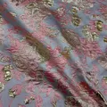 Tissu Jacquard Gaufré 3D pour Robe Or Rose Cheongsam Hanfu Couture DIY