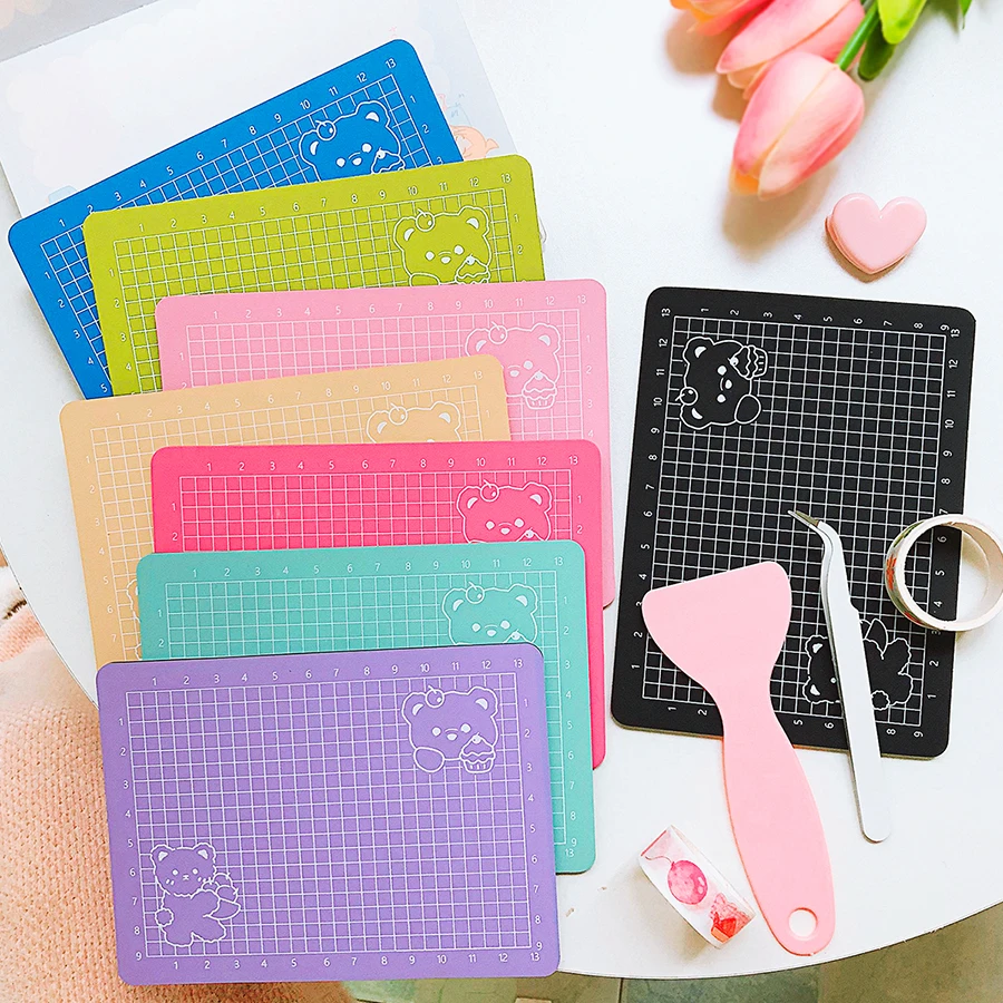 Tapis de découpe multifonctionnel A6, bricolage, artisanat, planche à graver, tampon de sculpture sur papier, haute élasticité, ténacité, fournitures d'art