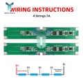 4S 14.8V Même Port 18650 Carte de Protection de Batterie au Lithium avec L'équilibre 7A récupération