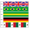 DHK-Ruban gros-grain imprimé Angleterre Brésil Gemany Feel accessoires de matériel de décoration