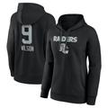 Women's Fanatics Branded Tyree Wilson Black Las Vegas Raiders Team Wordmark Player Name & Number Pullover Hoodie