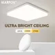 MARPOU-Plafonnier LED Carré ou Rond Blanc Froid ou Chaud Luminaire Décoratif de Plafond Idéal pour