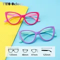 Lunettes yeux de chat pour enfants montures de lunettes pour enfants monture flexible colorée pour