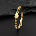 Bracelet coeur creux pour femme bijoux en acier inoxydable bracelets exquis or et argent cadeaux