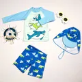 Maillot de bain requin mignon avec bonnet pour enfants vêtements de plage pour garçons maillots de