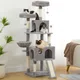 Arbre à chat avec boule pour animal de compagnie chaise multifonctionnelle rapide maison cube