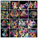 SDOYUNO-Peinture par numéros sans cadre 60x75cm image d'animaux colorés peinture acrylique sur
