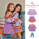 Robe de princesse coréenne pour enfants vêtements d'été pour bébés filles violet sans chemises
