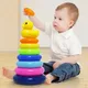 Tour arc-en-ciel pour bébé de 0 à 3 ans jouets de gobelet puzzle de développement