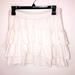 American Eagle Outfitters Skirts | E3 American Eagle White Skirt Layered Fabric Short Stretchy Sz M | Color: White | Size: M