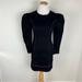 Anthropologie Dresses | Anthropologie En Saison Long Puff Sleeve Black Denim Mini Dress Size Small B1 | Color: Black | Size: S