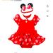 Disney Costumes | Disney Brand New Minnie Mouse Bodysuit With Shoes Included. New! | Color: Black/Red | Size: Bodysuit 3-6 Mos. Shoes 0-6mos