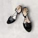 Coach Shoes | Coach Inez Sandals Black Soft Patent Leather Vintage Kitten Heels 7b | Color: Black/Silver | Size: 7