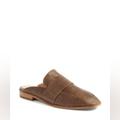 Free People Shoes | Free People At Ease Loafer Mule In Khaki Suede | Color: Brown | Size: 10