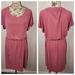 Anthropologie Dresses | Anthropologie Saturday Sunday Dress Sz Medium Ribbed Mauve Pink Drawstring | Color: Pink | Size: M