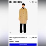 Burberry Jackets & Coats | Burberry Men’s Trenchcoat - 100% Wool Inner Layer (Honey) | Color: Tan | Size: L