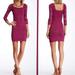 Free People Dresses | Free People Intimately Medallion Bodycon Dress 3/4 Sleeve | Color: Purple/Red | Size: M