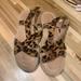 Madewell Shoes | Madewell Womens 9 The Malia Brown Espadrille Sandals Leopard Print Calf Hair | Color: Brown | Size: 9