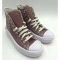 Converse Shoes | New Converse Ctas Movie Hi Women's Casual Shoe Saddle/Egret/White Size 6.5 Nib | Color: White | Size: 6.5
