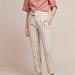 Anthropologie Pants & Jumpsuits | Anthropologie |Tan & White Striped Linen Pants | Color: Tan/White | Size: 4