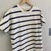 Madewell Dresses | Madewell Striped T Shirt Dress 100% Cotton Sz M Cover Up Coastal | Color: Blue/Red | Size: M