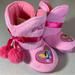 Disney Shoes | Disney Princess Pink Slipper Booties | Color: Pink | Size: M 7-8 Toddler