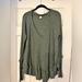 Free People Tops | Free People Laguna Thermal Long Sleeve Top | Color: Green | Size: Xs