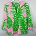 Lilly Pulitzer Tops | Lilly Pulitzer Amelia Island Tunic | Color: Green/Pink | Size: S