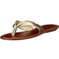 Buffalo 309-9759 met kid leather, Damen Sandalen/Zehentrenner, gold, (gold 01), EU 42