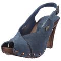 s.Oliver Damen Casual Pantoletten, Blau (Denim 802), 37