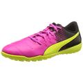 PUMA Herren EvoPower 4 3 Tt Fußballschuhe, Pink Glo Safety Yellow Black, 41 EU