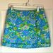 Lilly Pulitzer Skirts | Lilly Pulitzer Women’s Skirt/ Skort Size 4 | Color: Blue/Green | Size: 4