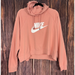 Nike Tops | Nike Sportswear Womens Crop Graphic Hoodie Coral Orange Womens Size Xxl | Color: Orange/Pink | Size: Xxl