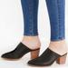 Madewell Shoes | Madewell The Harper Mules Slip On Size 8.5 Leather Block Stacked Heel Black | Color: Black | Size: 8.5