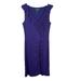 Ralph Lauren Dresses | Lauren Ralph Lauren Dress Size 8 Purple Ruffle Ruched Midi Sleeveless V-Neck | Color: Purple | Size: 8