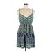 Forever 21 Casual Dress: Green Print Dresses - Women's Size Medium