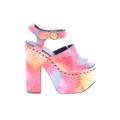 YRU Shoes Heels: Pink Shoes - Women's Size 6 - Peep Toe