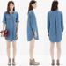 Madewell Dresses | Madewell Chambray Popover Shirtdress Size M | Color: Blue | Size: M