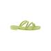 Steve Madden Sandals: Green Print Shoes - Women's Size 6 - Open Toe