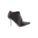 Jimmy Choo Ankle Boots: Slip On Stilleto Minimalist Black Print Shoes - Women's Size 39 - Pointed Toe